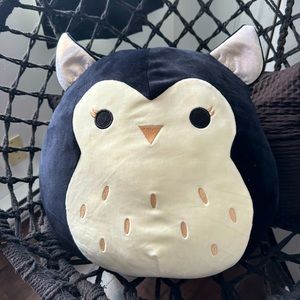 Squishmallows Halloween black owl 16" NWT